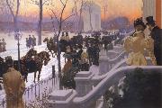 Lungren, Fernand Harvey A Winter Wedding oil painting